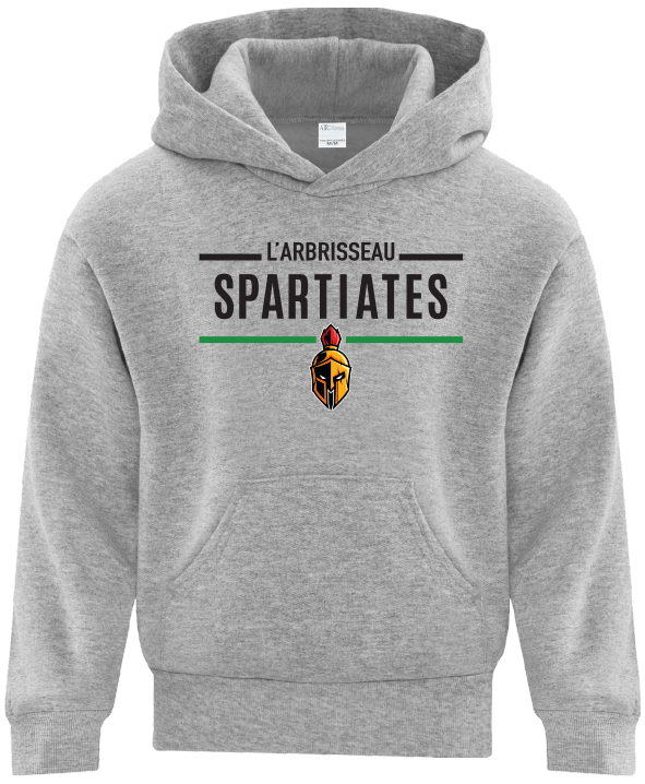 FONDATION DE L'ÉCOLE L'ARBRISSEAU (SPARTIATES) - ATCY2500 Chandail À Capuchon En Molleton Everyday Pour Jeunes - DTF. DTF-2512 (AV) OU DTF-2513 (AV)